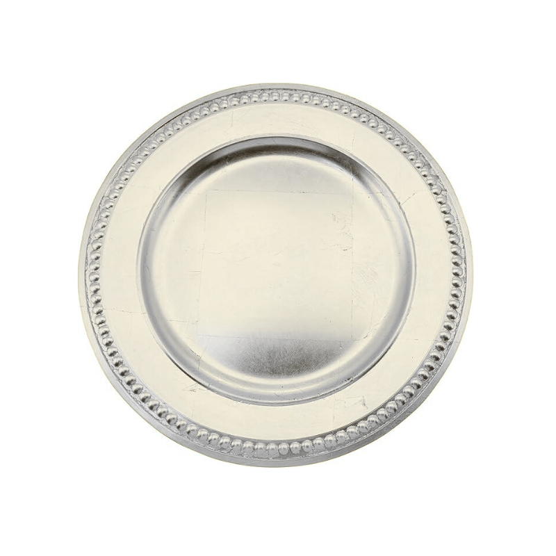 Silver charger plates