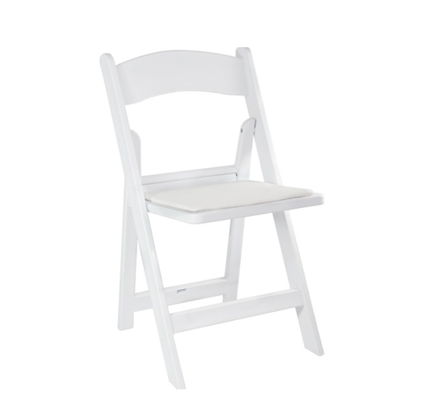 White Folding Garden Chair