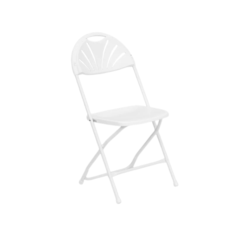 White Fan Back Chairs